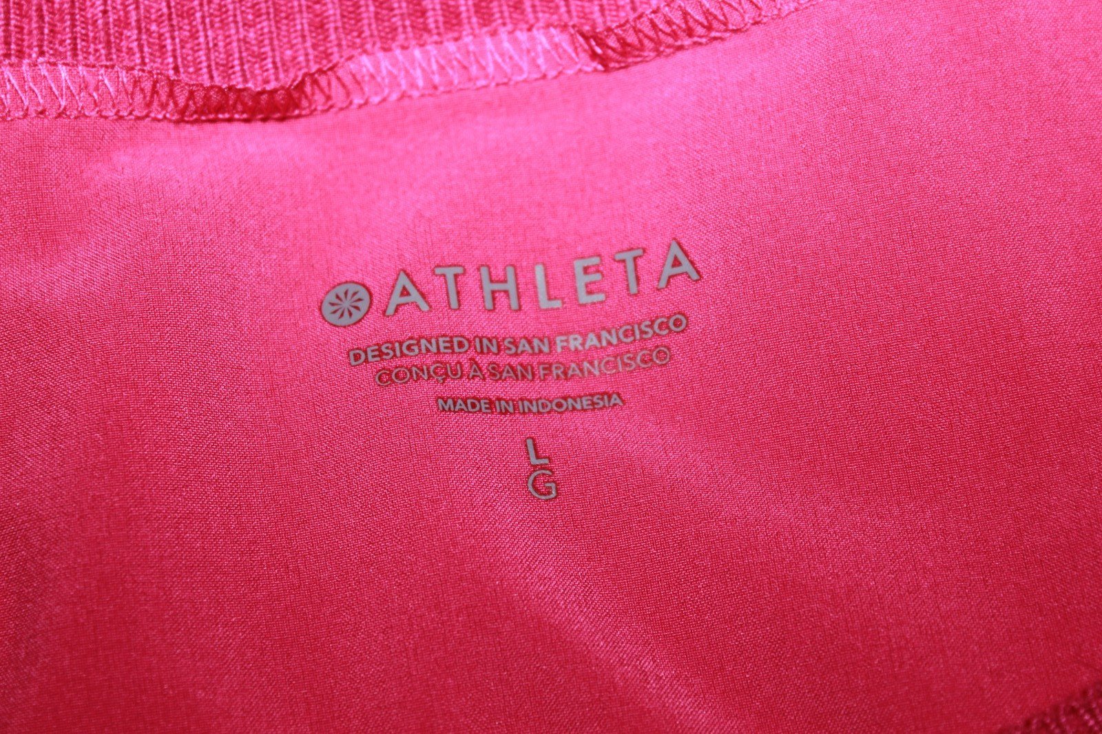 ATHLETA Rincon Stretch Athleisure Casual Travel Mini Dress pink drawstring L