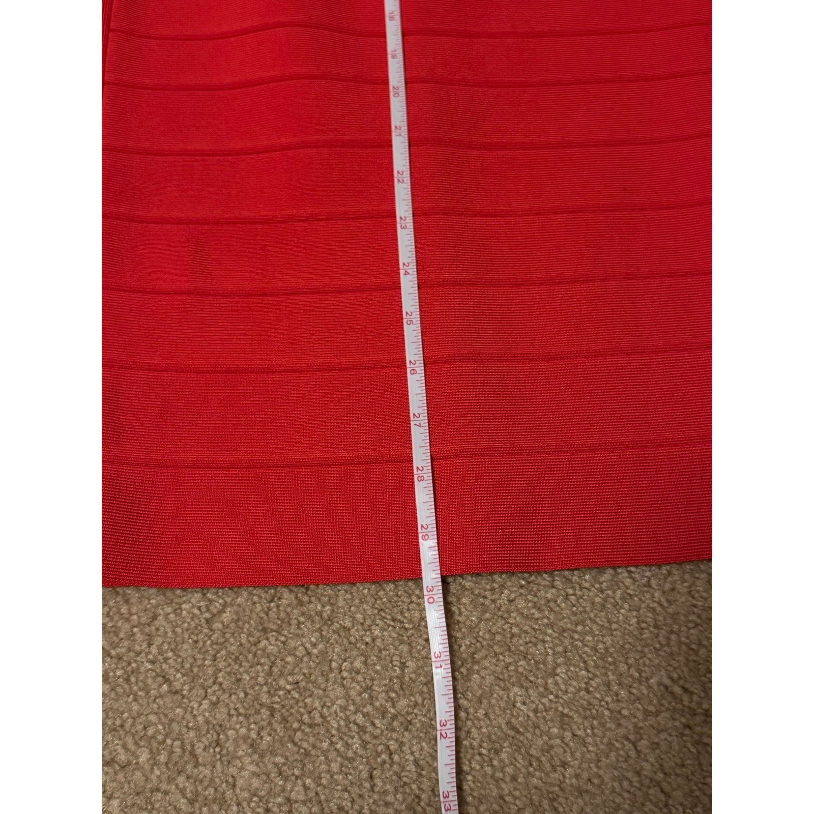 Y2K Herve Leger Red Body-Con Vintage Bandage Dress Size XS New With Tags