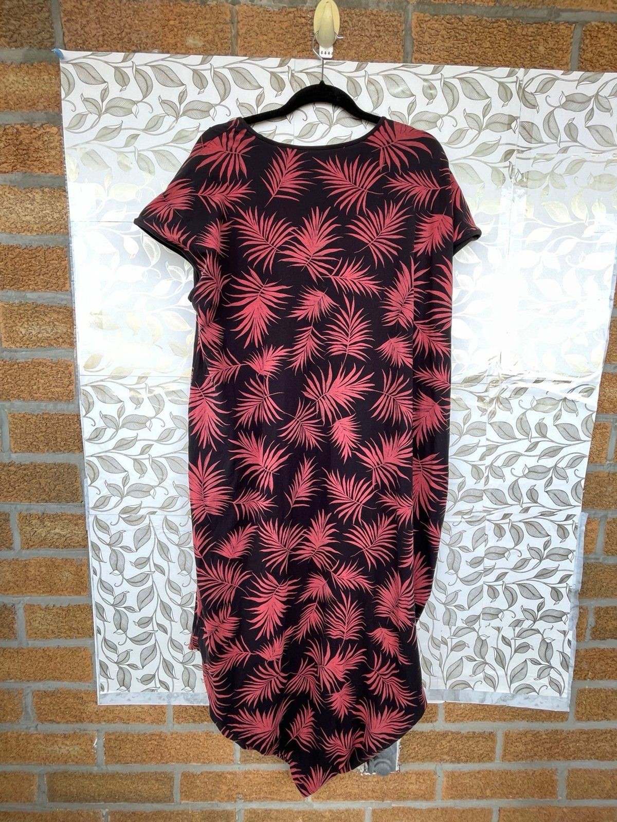 Universal Standard Palm Leaf Cocoon Dress M 18/20 Plus Tropical Vacation