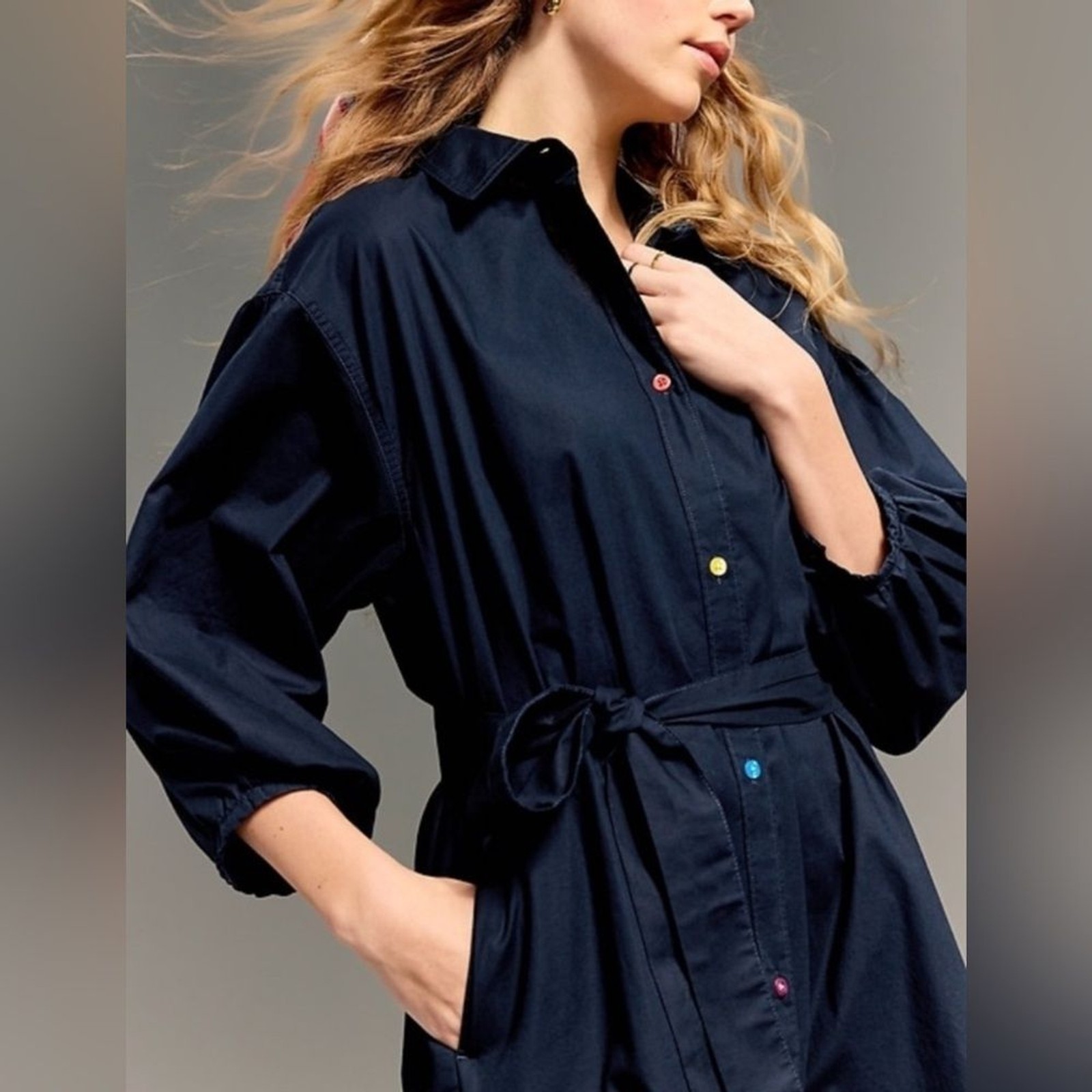 NWT! Old Navy x Christopher John Rogers Maxi Shirt Dress – Size Medium 🚂