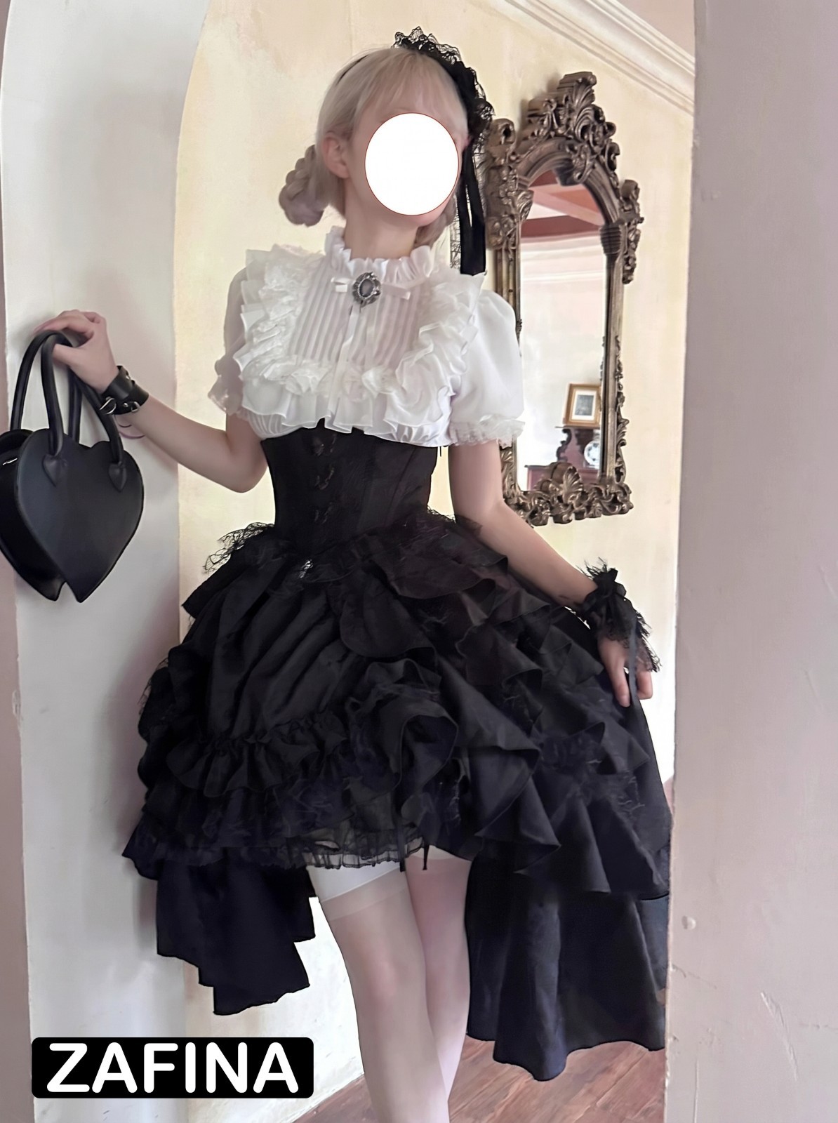 Nightingale Girl Gothic Lolita Dress Halloween Christmas Cosplay Suit