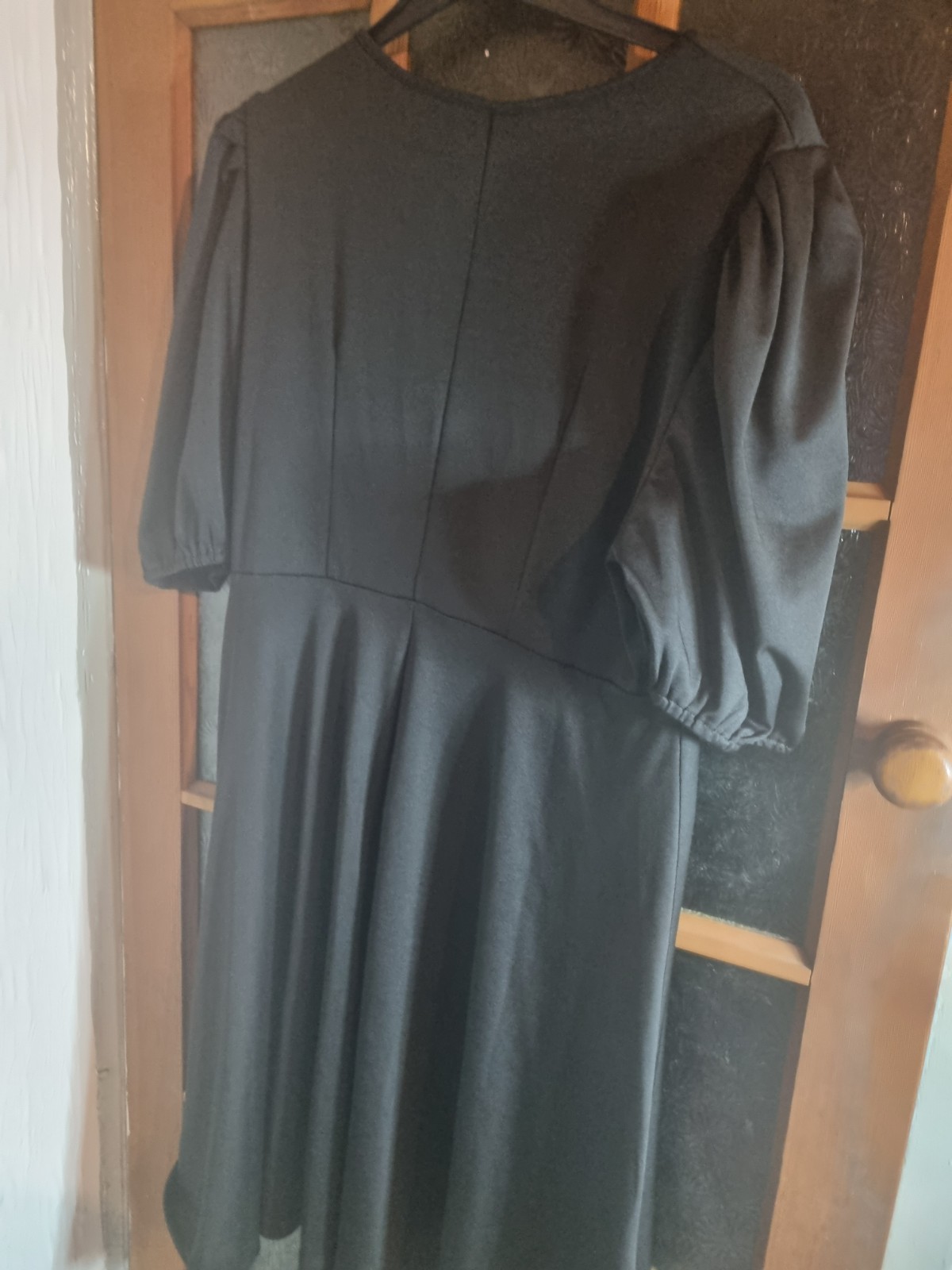 Brand New Shiney Material Black Dress size 2XL