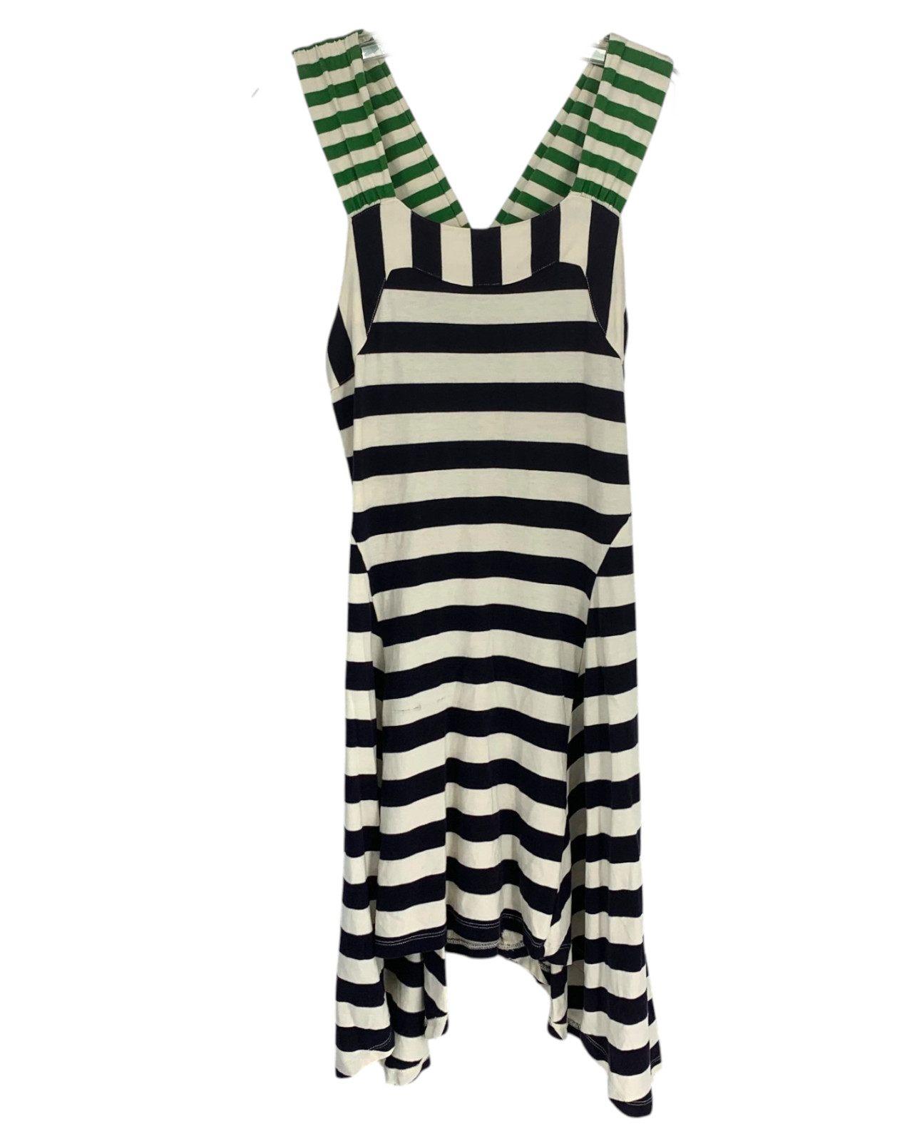 Anthropologie HWR Monogram Sz XS Split Stripes Striped Tank Dress Sundress