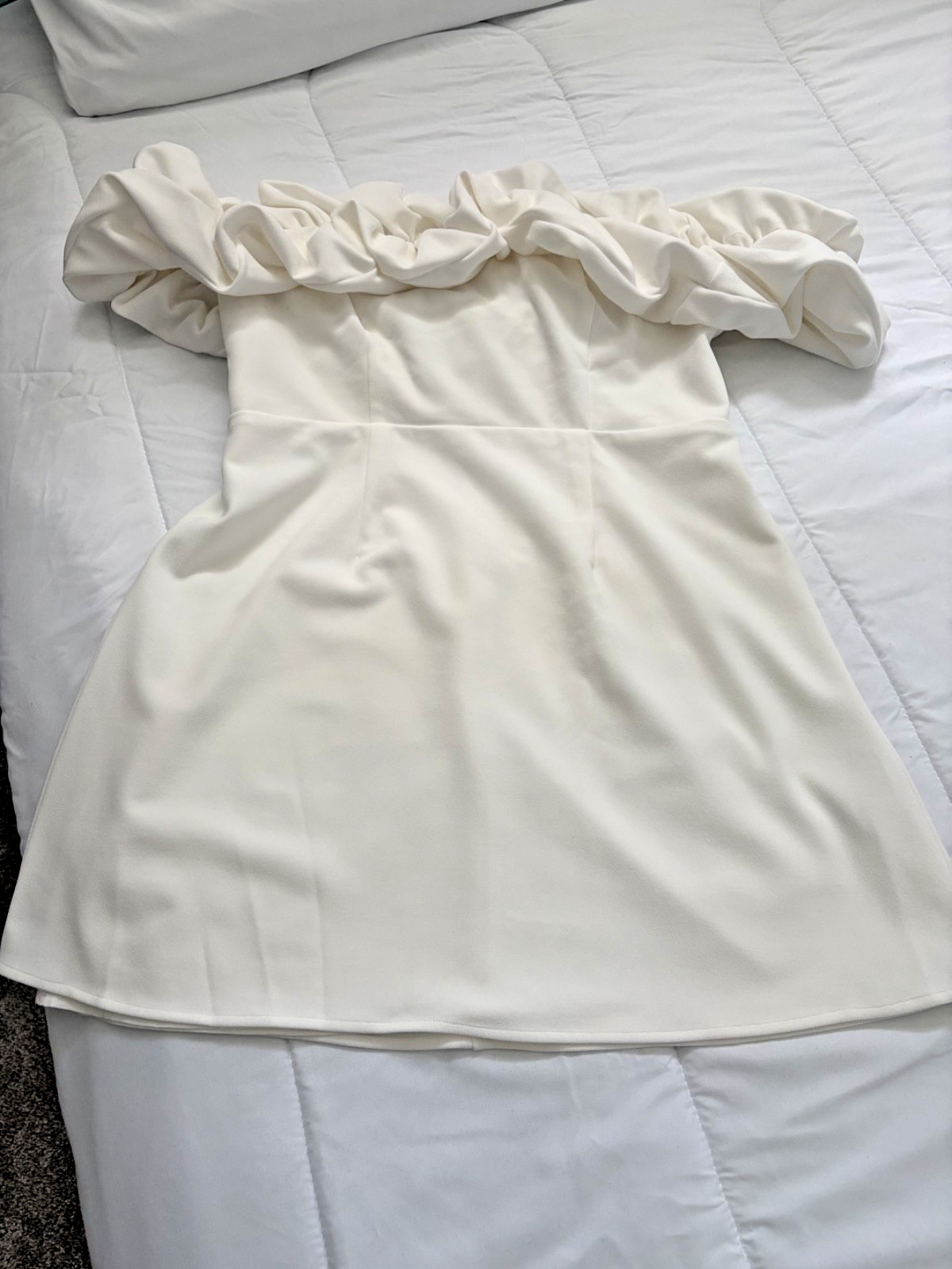 Billy J White Off the Shoulder Mini Dress Women – Size 12