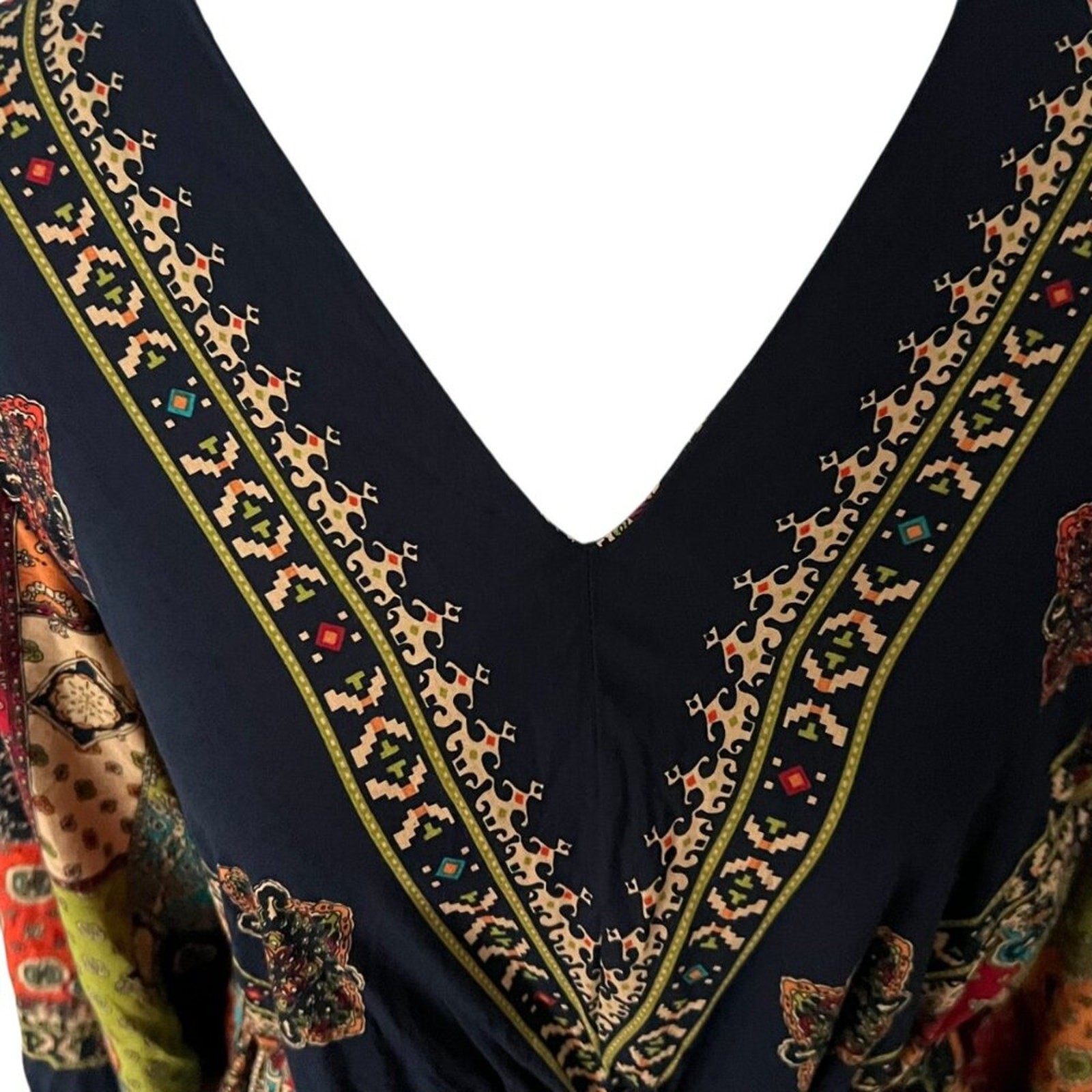 Boho Dress XL Summer Patchwork Fall 0X Dress Vintage Style Bohemian 14 Dress XXL