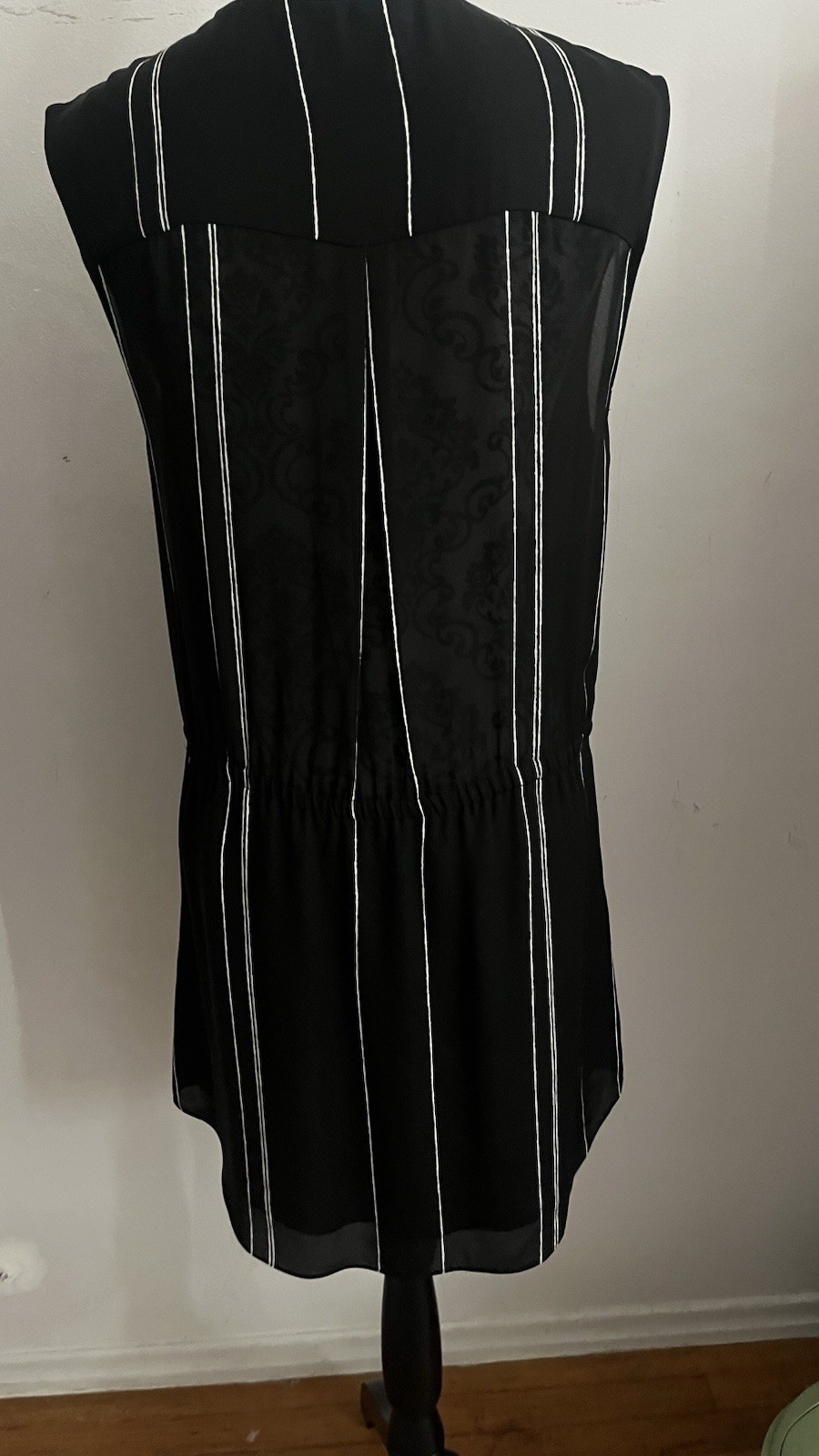 ALC striped dress 100% silk s