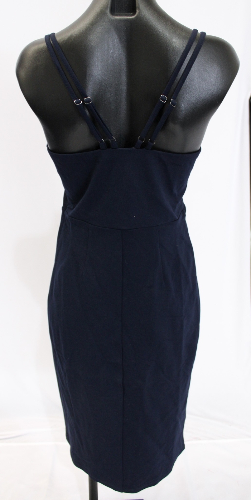Nine Britton Women’s Solid Casual Jinny Knit Fitted Dress WR4 Navy Small NWT