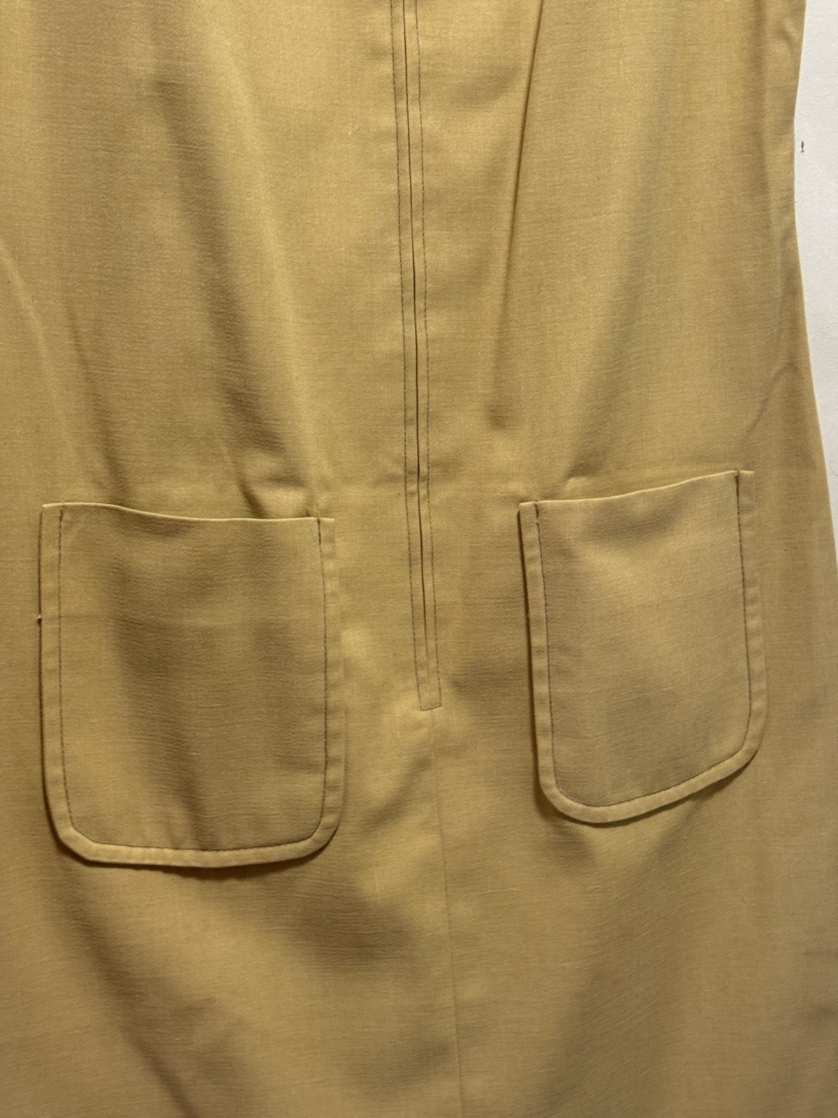 Vintage 1960’s Lady Arrow Sleeveless Sheath Midi Dress Women’s Sz 12 / Yellow