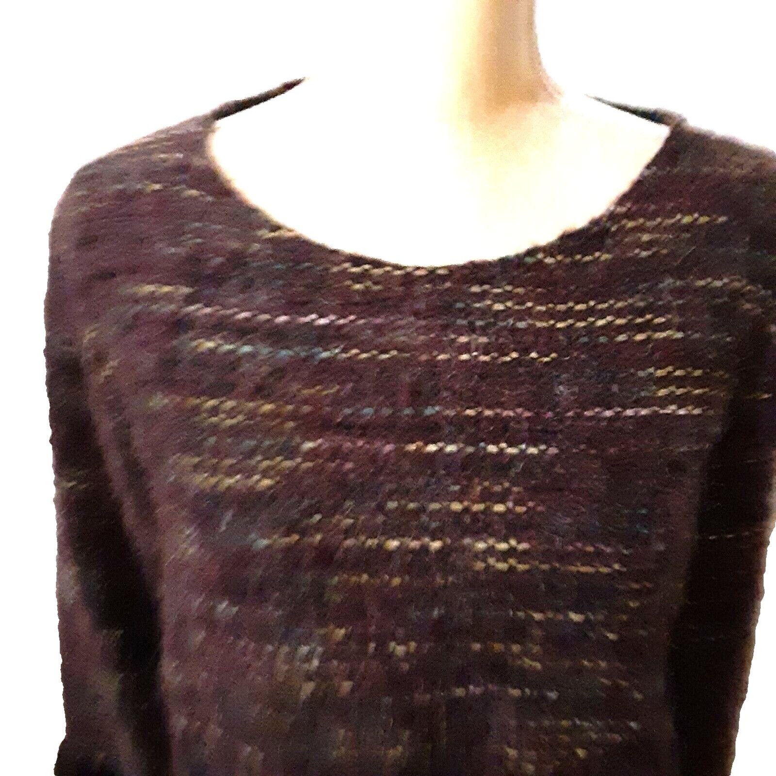 Structured Chaos Two-Piece Woven Dress Set Medium Deep Tones Mohair Blend Midi