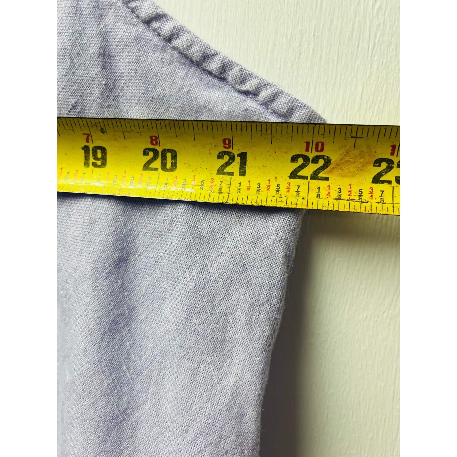 Lands’ End 2X Linen Shift Dress Lavender Purple Lagenlook Minimalist Fisherman