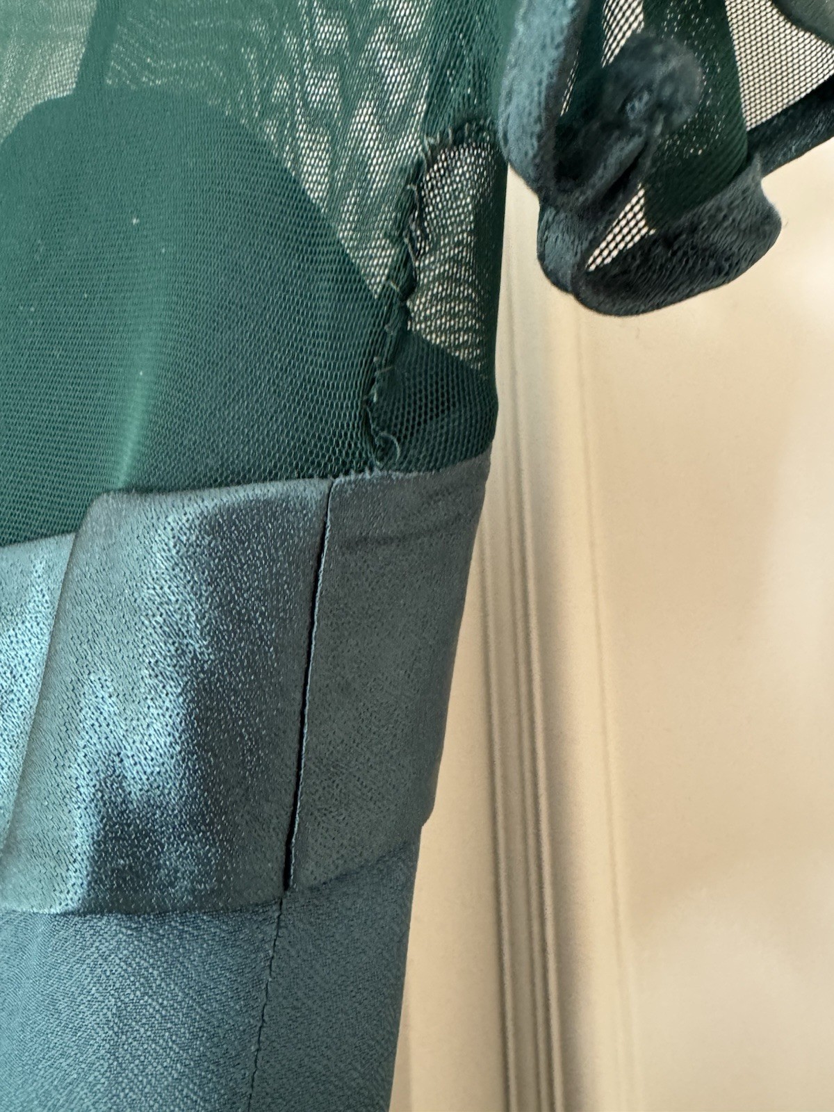 Beautiful VTG Green Alfred Angelo Dress Size S