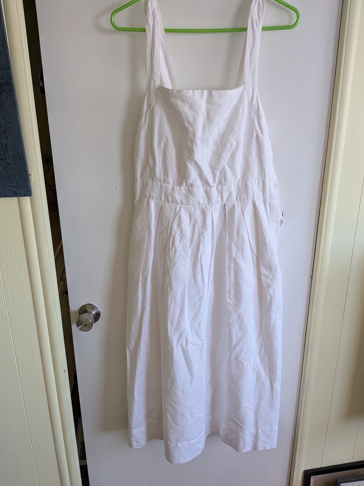 Gap White Linen Size 10 Women’s Mid Length Dress