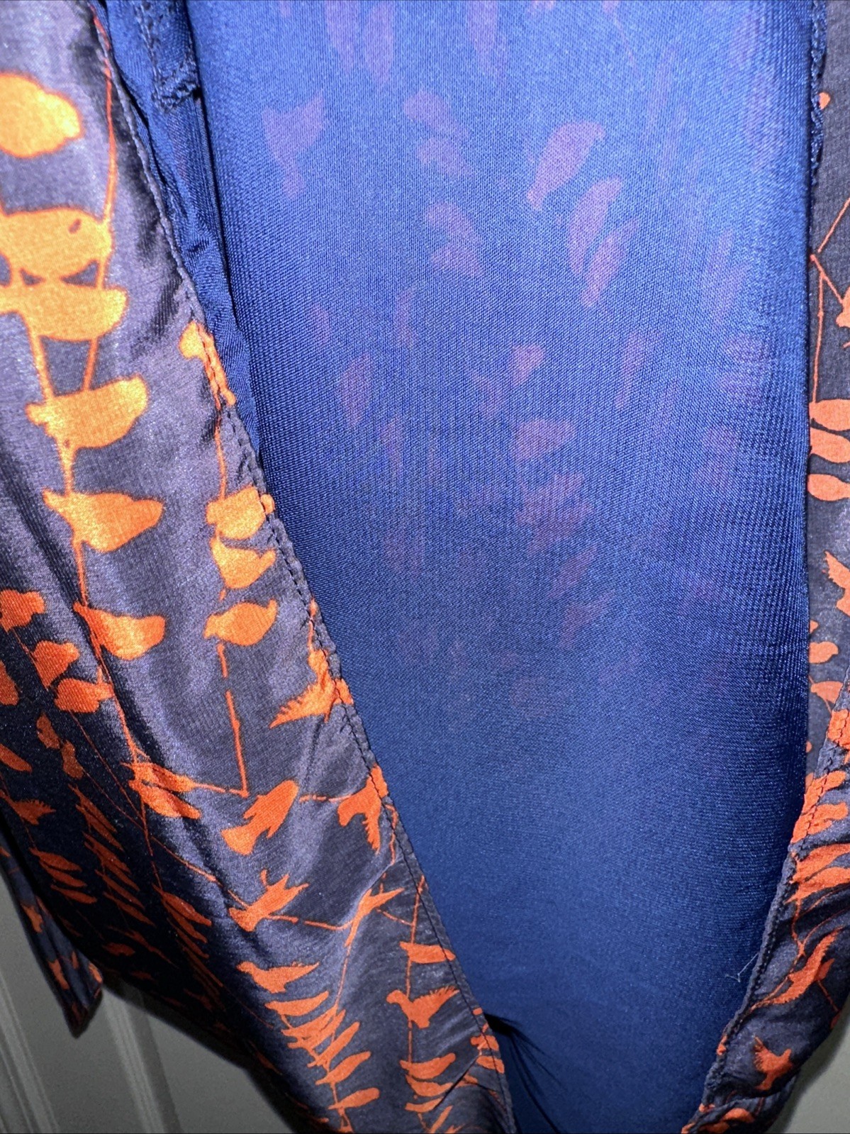 Pink Martini Collection Vintage Style Navy with Orange Bird Pattern Size M Dress