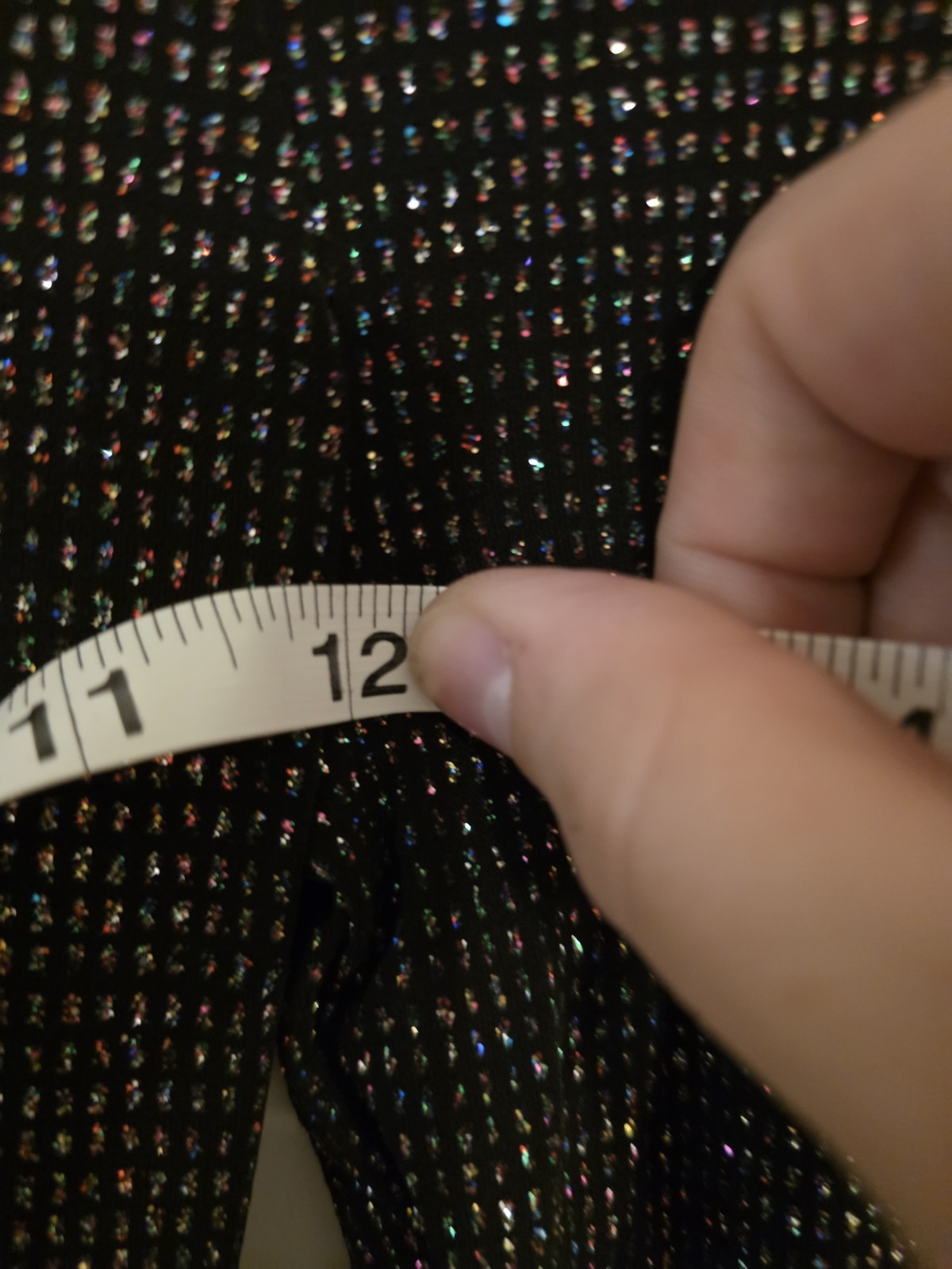 Opening Ceremony Black Glitter Dress XS Extra Small Bodycon Sparkle Long Sleeve