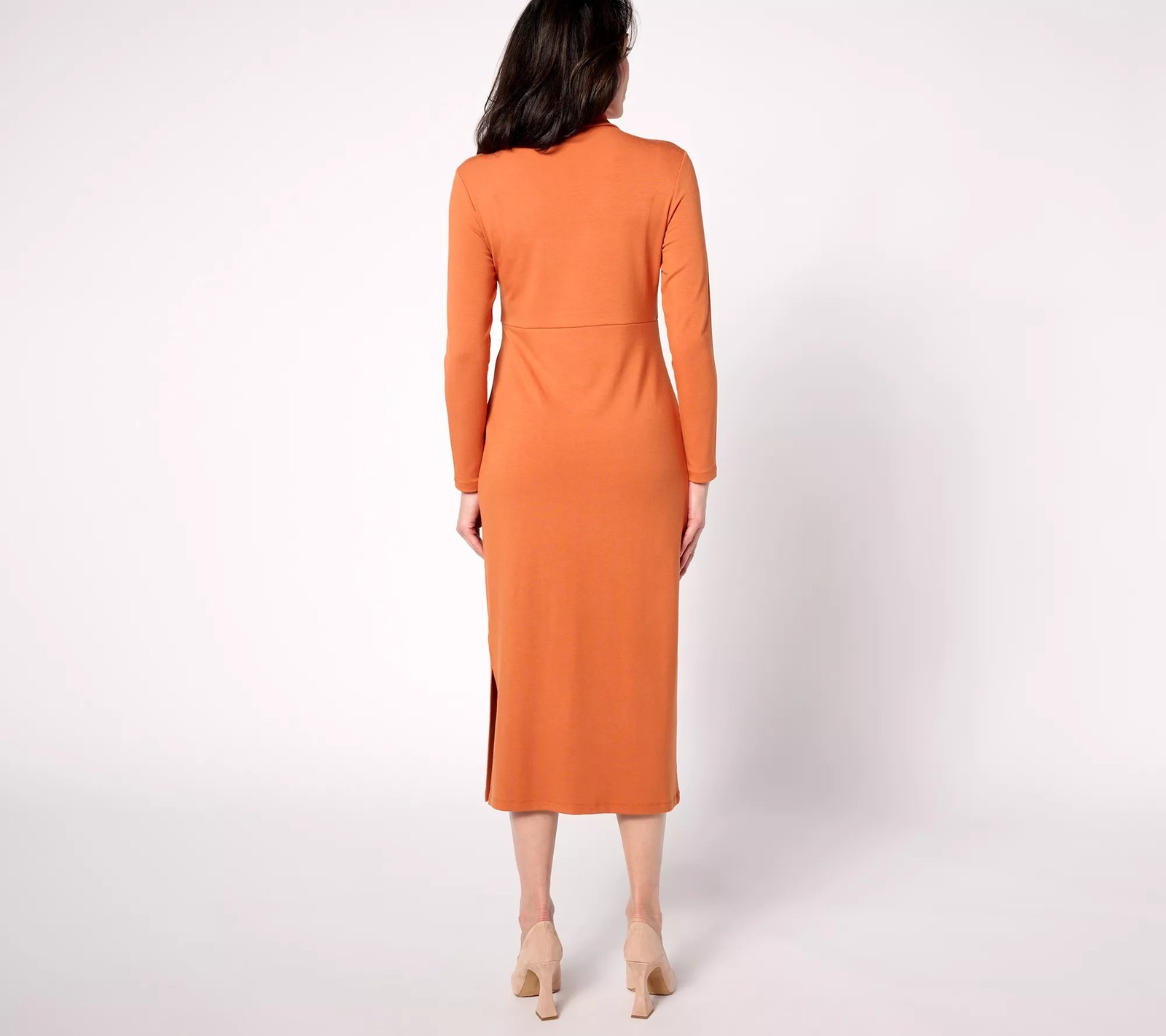 Women with Control Regular Finespun Jersey Tummy Control Midi Dress Crisp Foliag