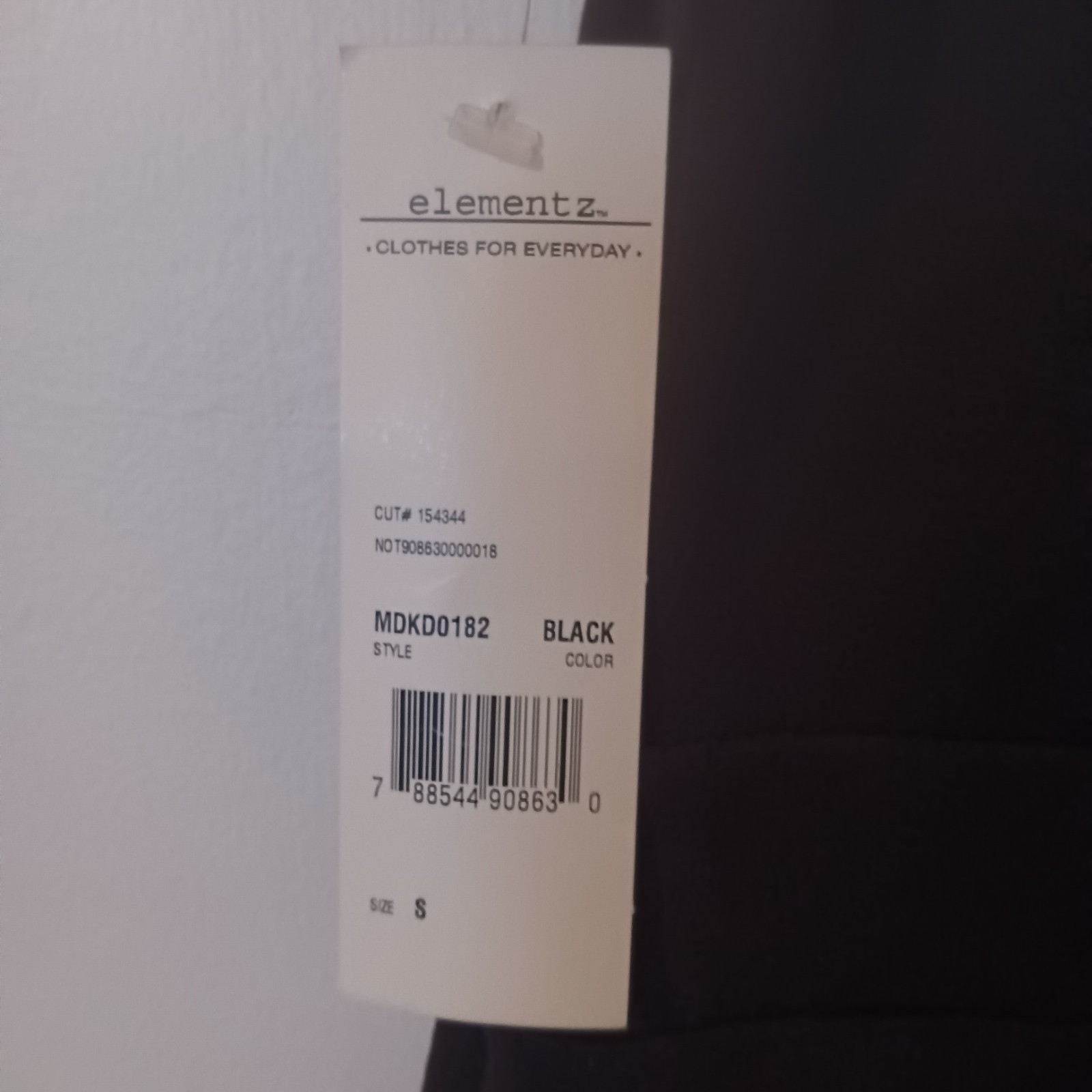 NWT Elementz Womens Sleeveless Black Bow Waist Fit & Flare Dress – Size S