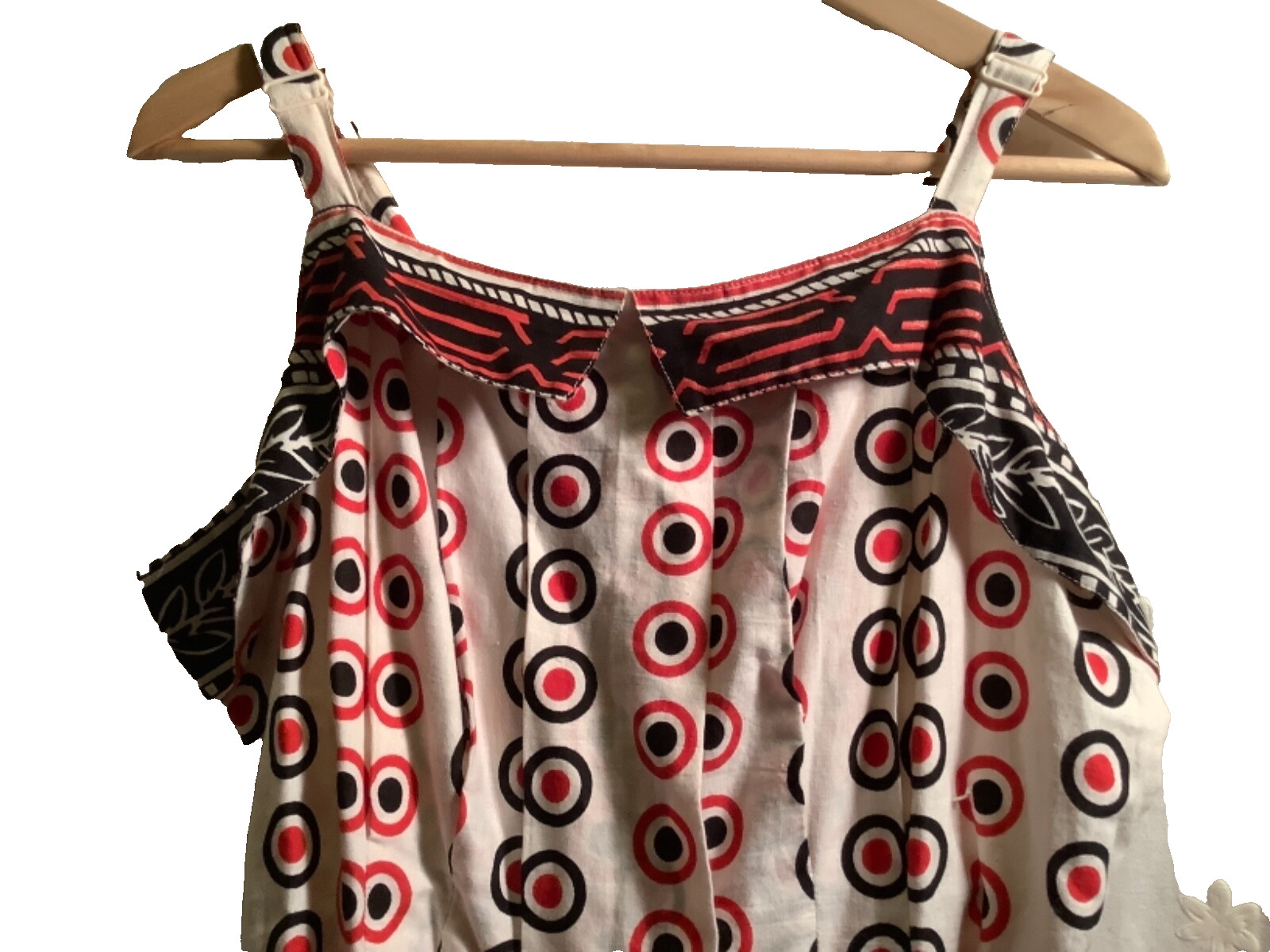 Modern Retro Style SunDress XL White Black Red New W/Tag U.S.domestic Shipp Only