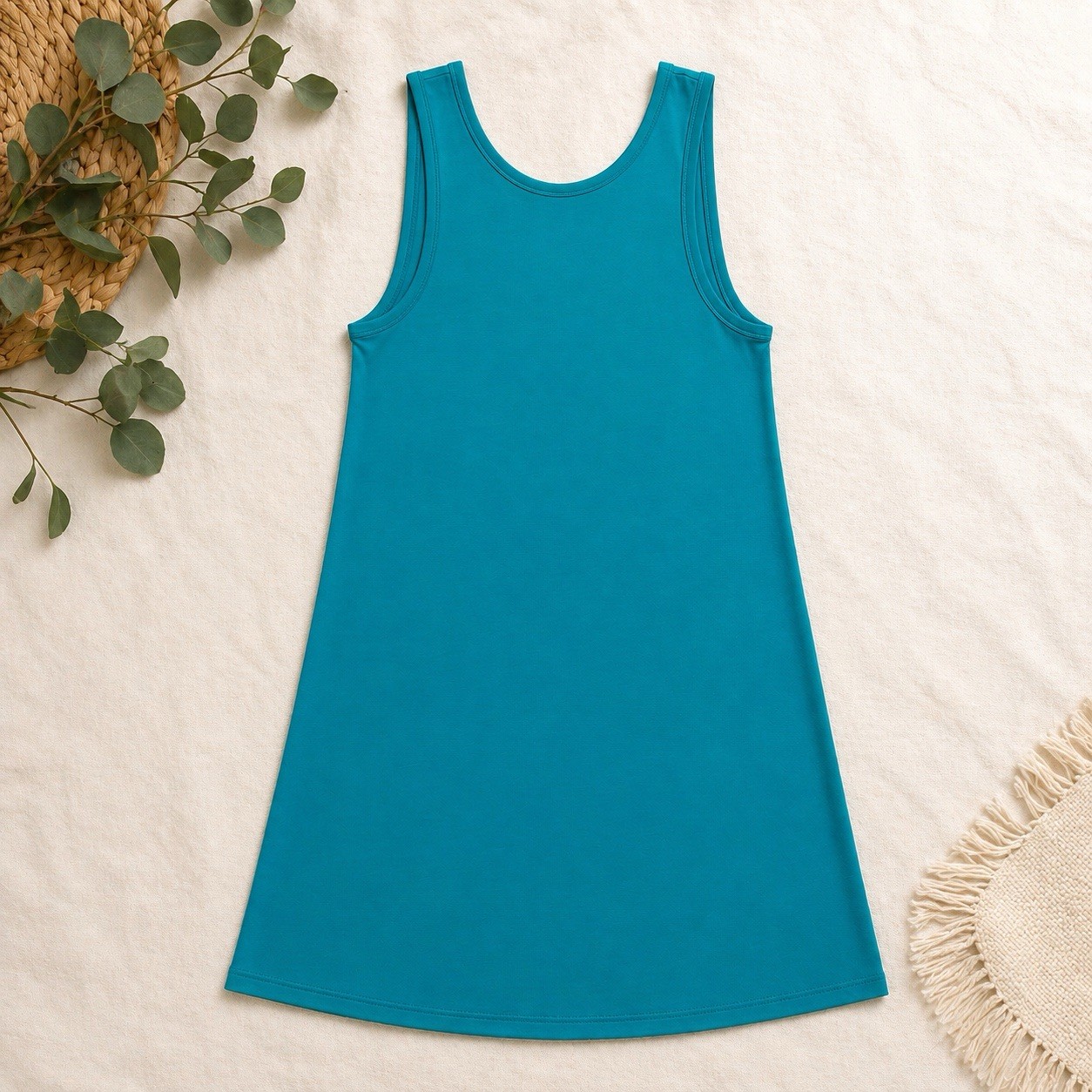 NWT Bobi Los Angeles Small Skort Tank Dress Mermaid Blue