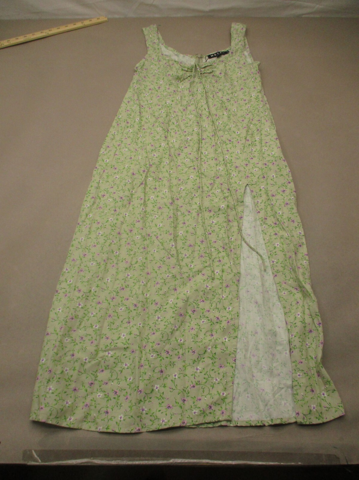 NWT MOTEL Size S Womens Floral Front Slit Back Zip Sleeveless Jorie Dress 017