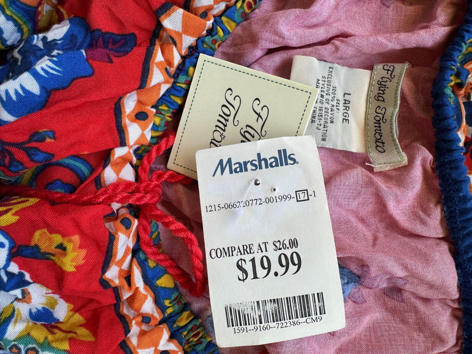 Flying Tomato Colorful Sleeveless Sundress – Size Larg – Brand New with Tags!