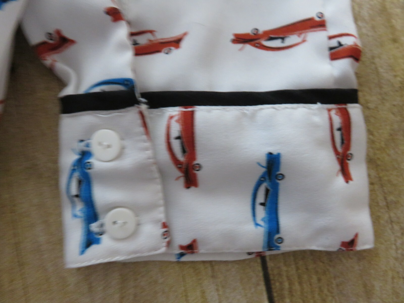 Cooperative Dress Car Print Button Down Short Multi Color Pop Art Retro S