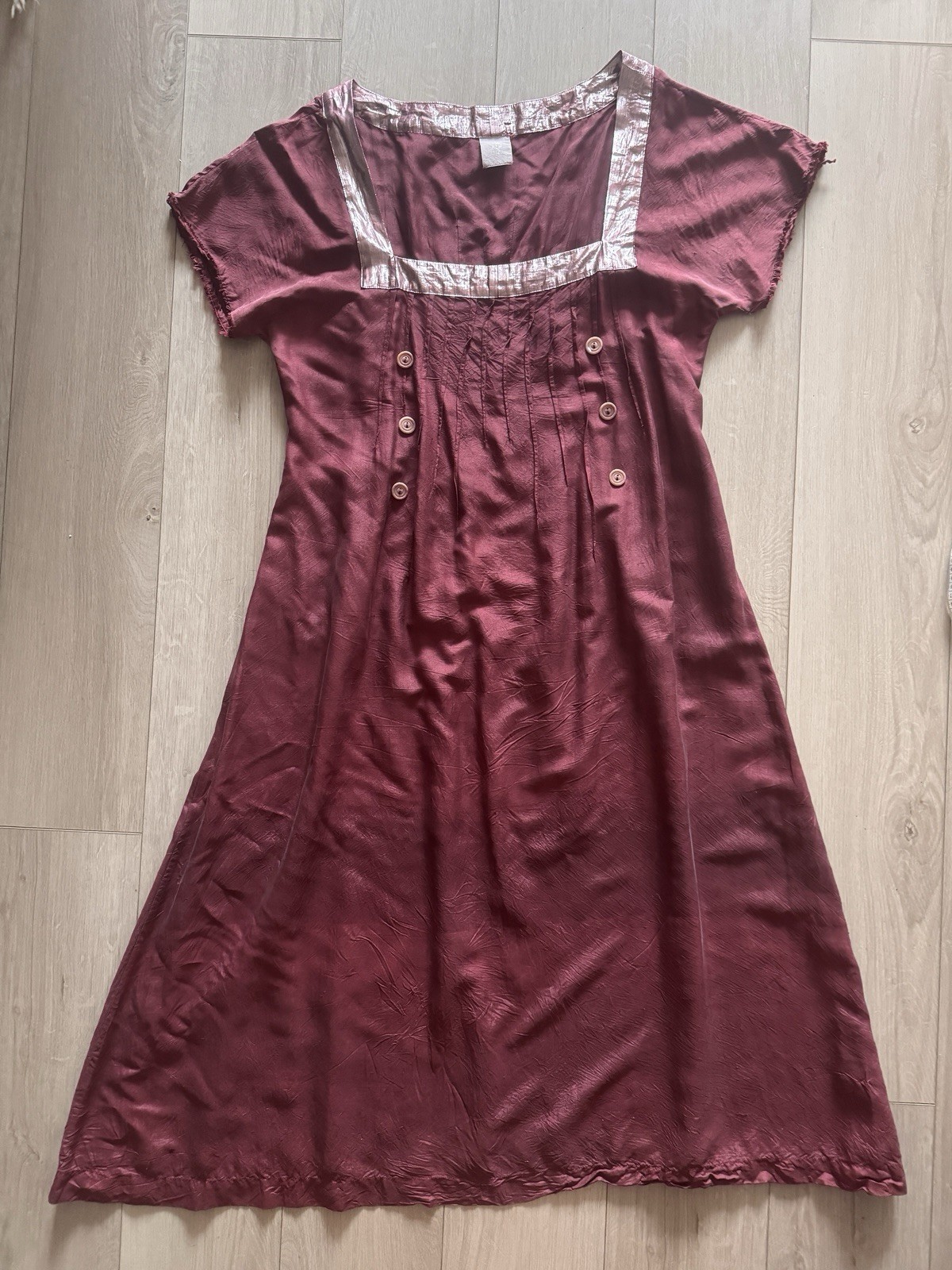 J. Morgan Puett vintage 90s Washable silk A Line Maxi Dress
