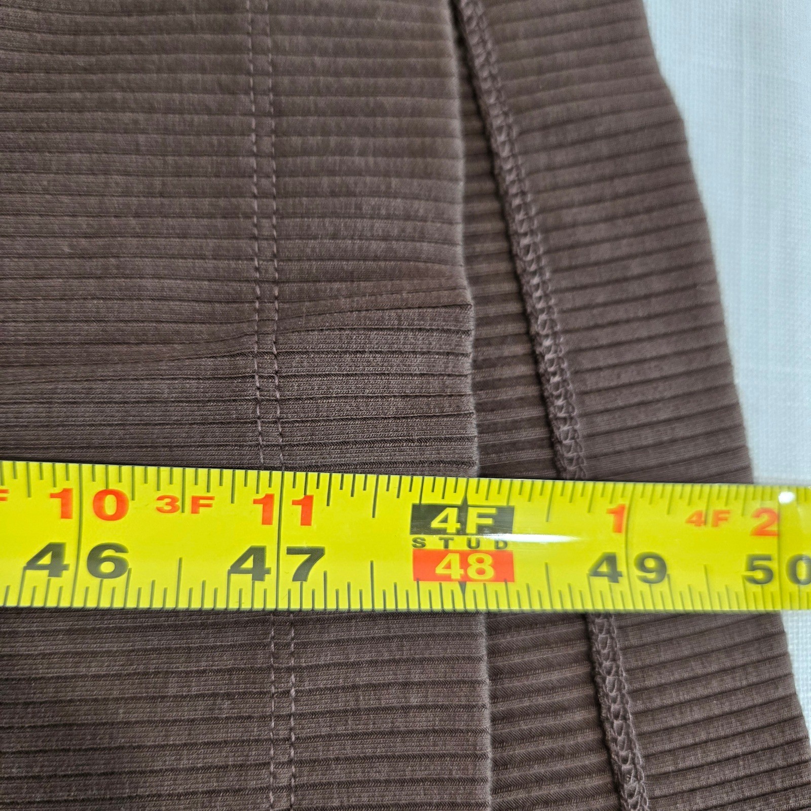 Lou & Grey Brown Ribbed Cutout Back Maxi Dress Espresso Medium Resort Casual New
