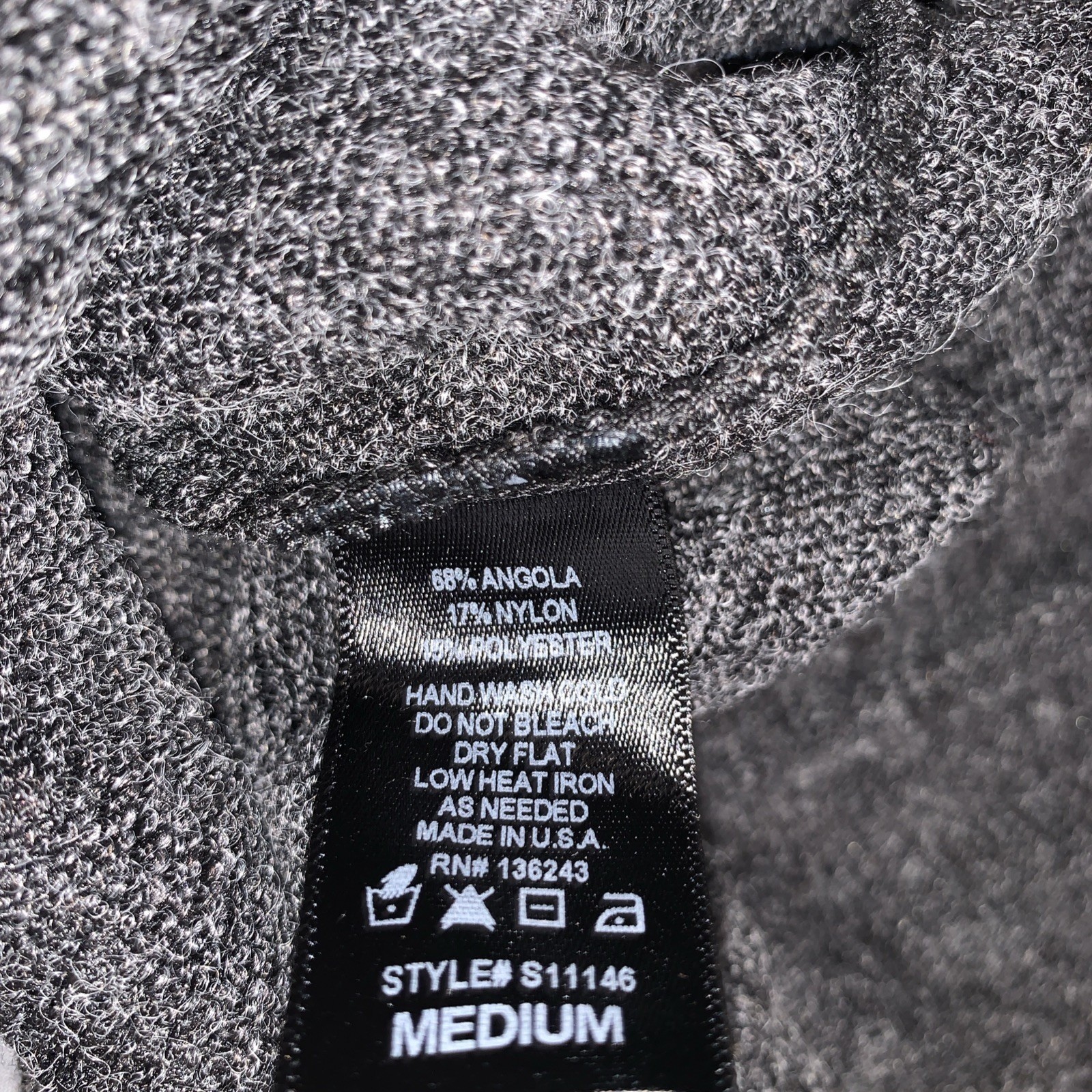 Vintage Havana Tie-back Angora-blend MiniDress. Med NWT