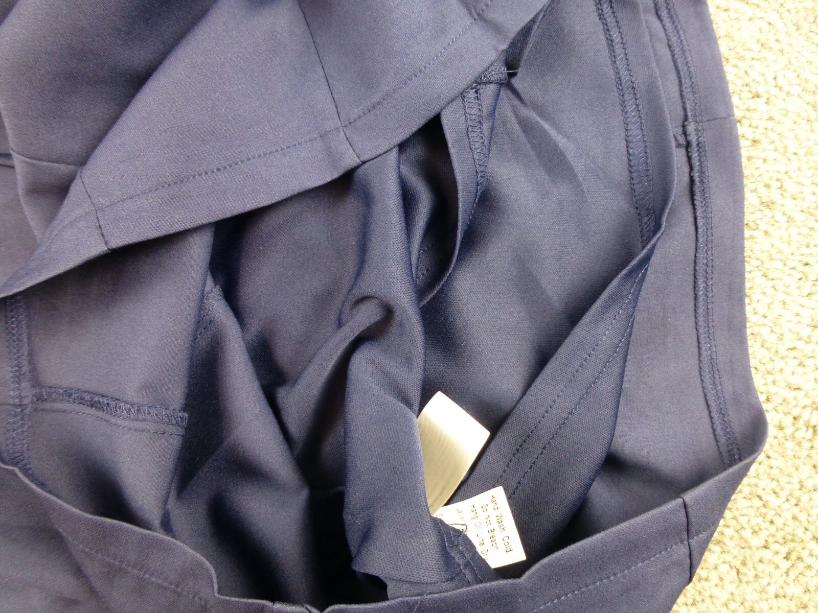 Simply mid length cocktail dress Blue Purple SZ Medium Tie Back Strap NWT