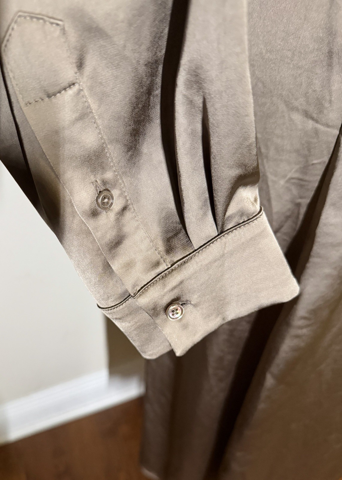 NWT $2690 Ralph Lauren Collection Aniyah Washed Charmeuse Day Dress Sz 16