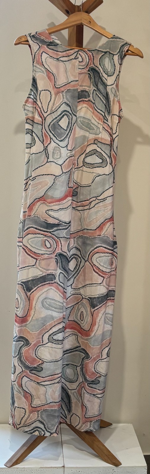The Amalii Long Bias Cut Dress sz 14/Large (L:148cm, B:48cm,H:55cm)
