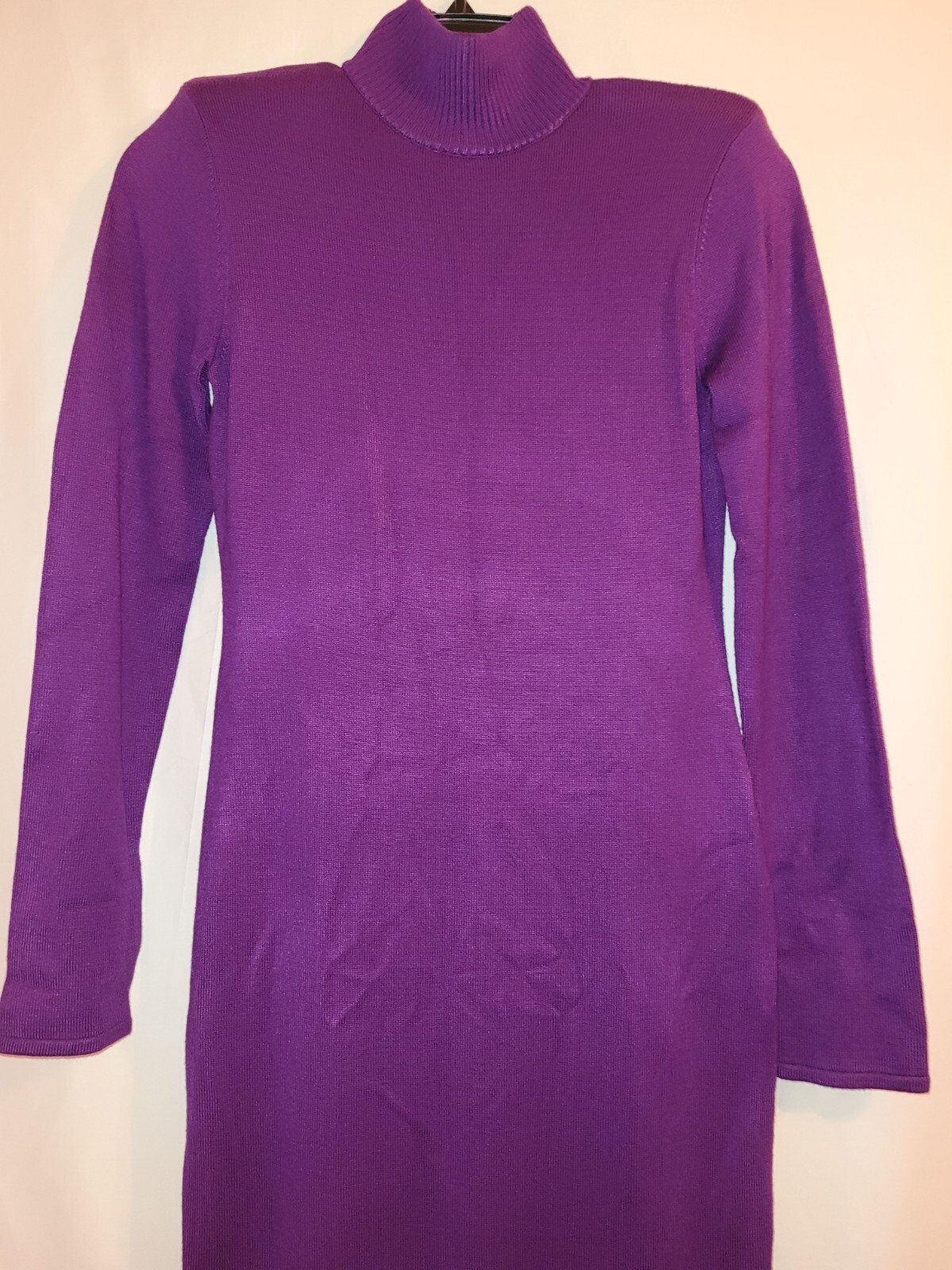 Sergio Hudson X Target Strong Shoulder Sweater Midi Dress Purple Size XS NWT