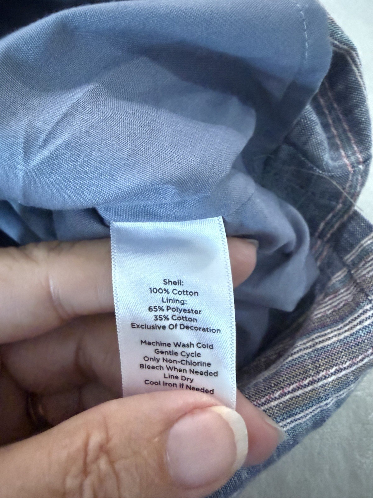 Talbots Shift Dress Size 12 Petite Crochet Front Stripes Lined E15