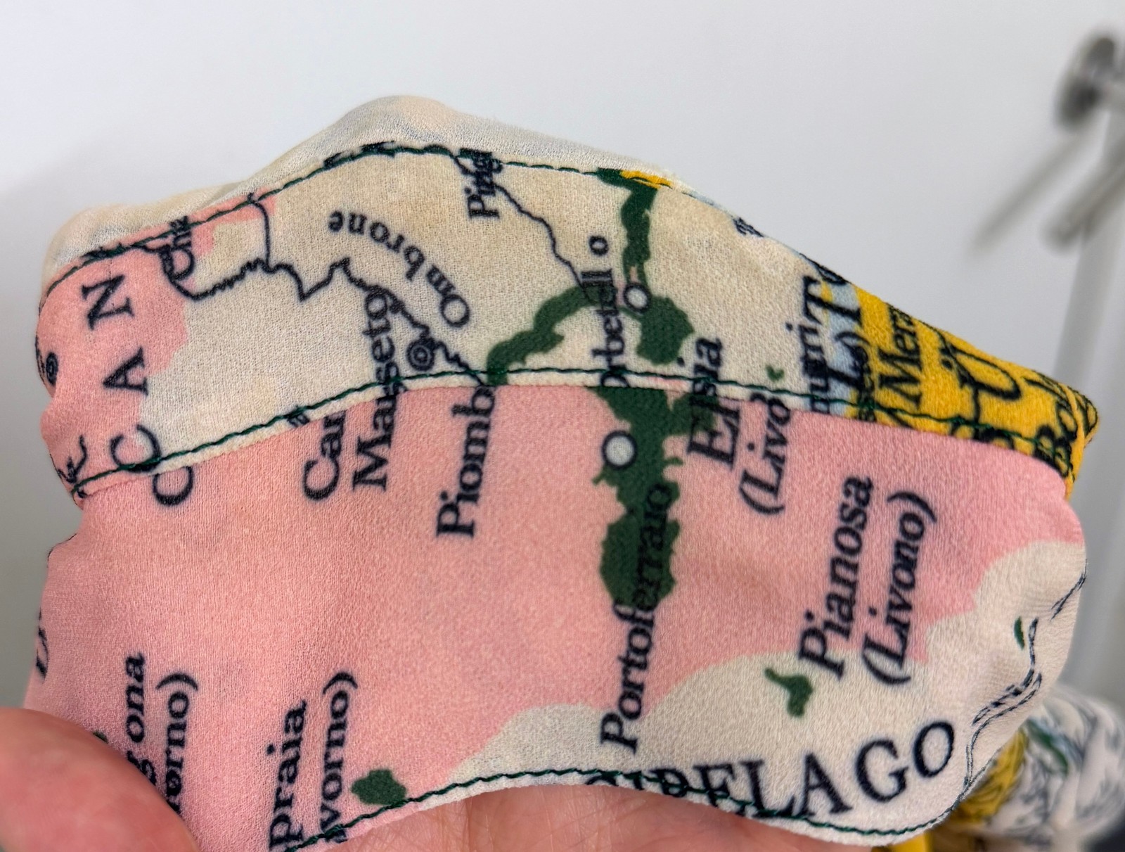 Derek Lam 10 Crosby Map Print Midi Shirt Dress Italy Short Sleeve 4