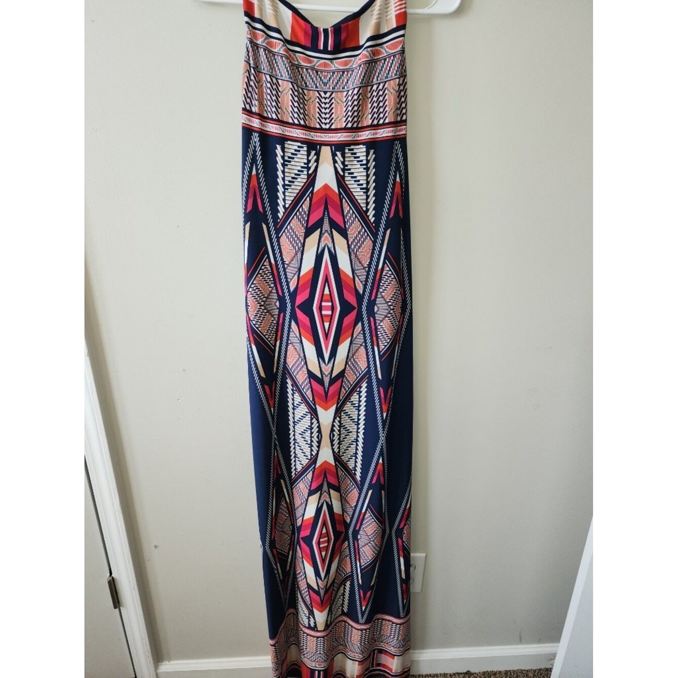Emma & Michele Geometric Maxi Dress Size Medium