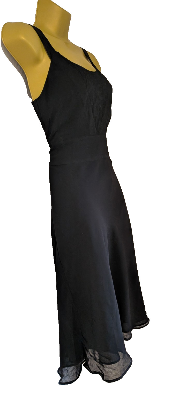 Coast Black Floaty Evening Dress Size 10