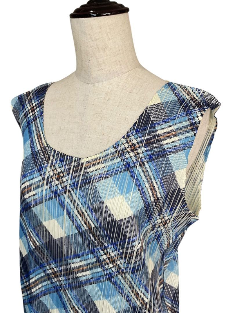 PLEATS PLEASE Issey Miyake Dress Check Pattern Size 3