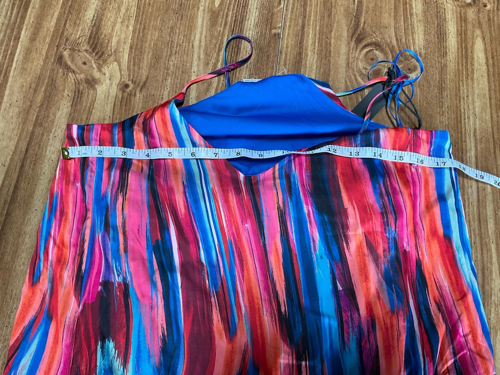 Nicole Miller New York Satin Abstract Stripe Print Maxi Slip Dress Size S NWT
