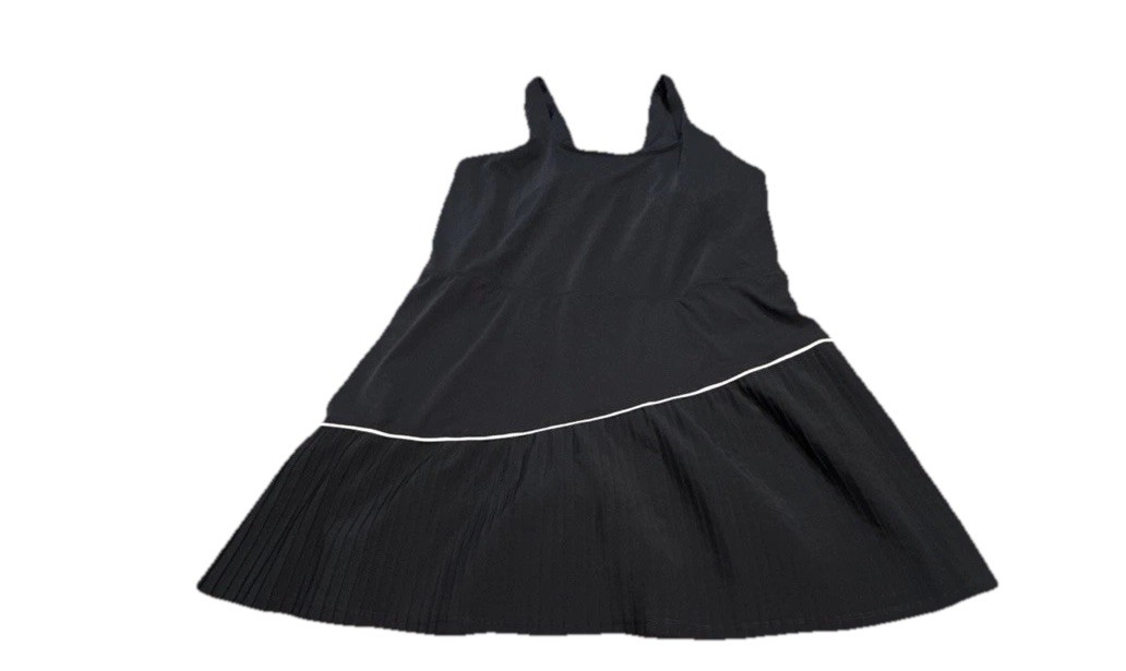 JoyLab Tank Dress Womens Sz xxl 2XL Black Pleated Tennis Built-In Shorts Padded