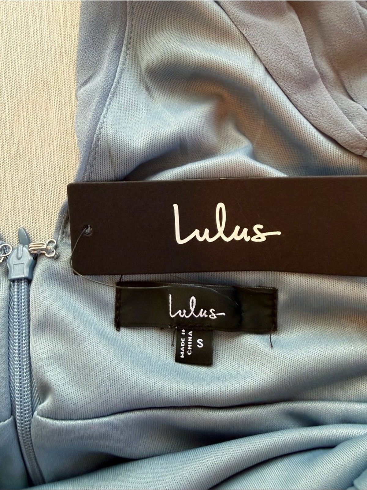 Lulus Heavenly Hues Light Blue Maxi Dress Size S NWT