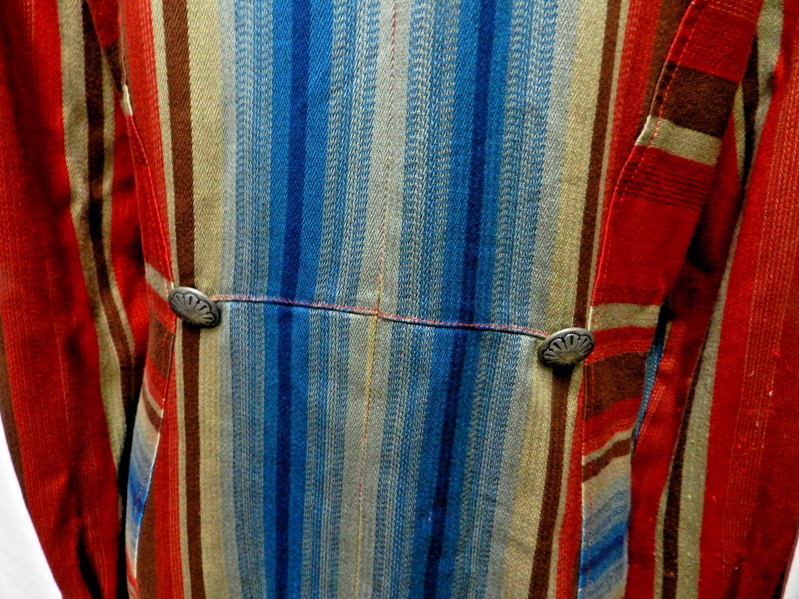 Roja Southwest blanket button Serape tunic top blouse Collar Size Sz Large Lg L