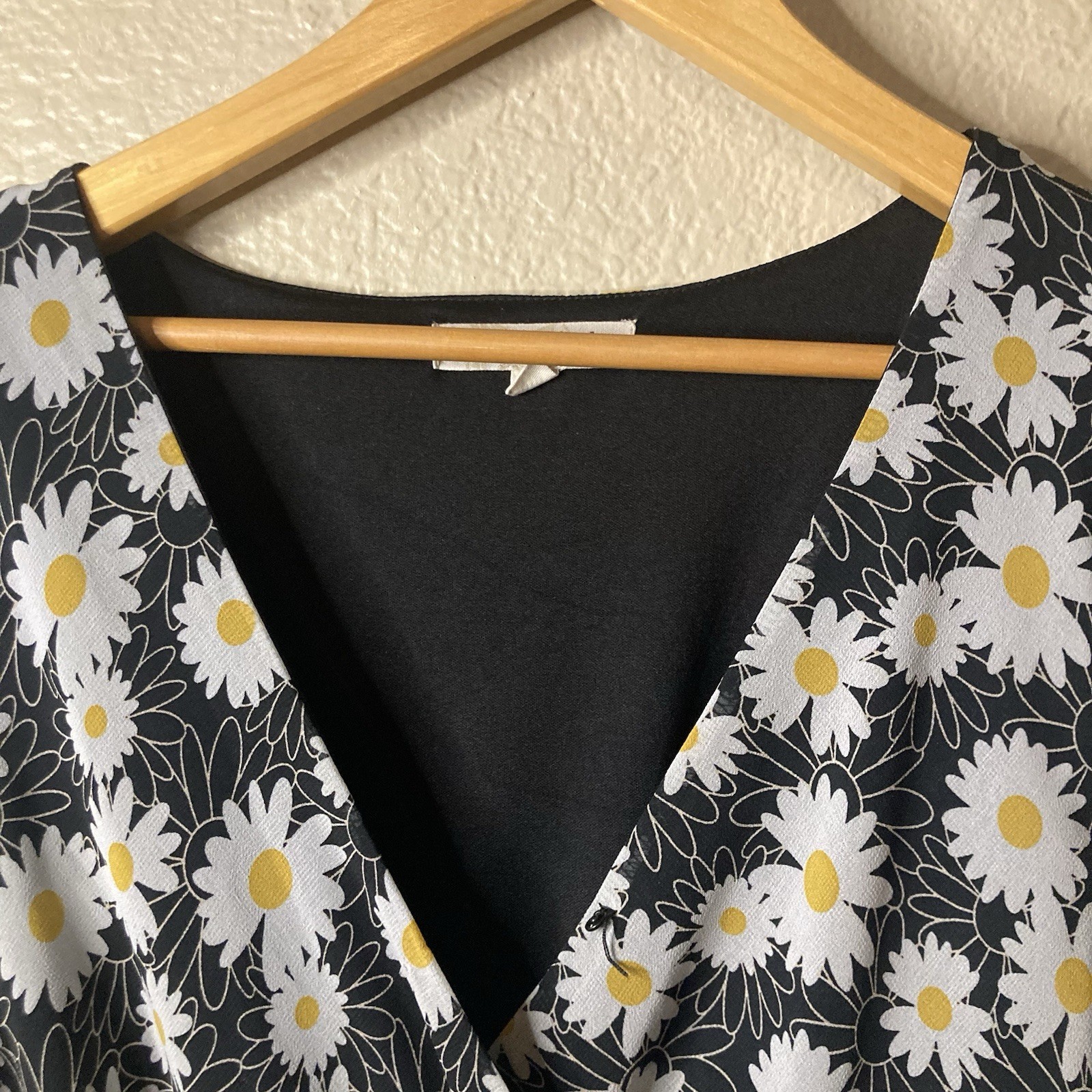 Rewind Floral Wrap Dress Bohemian Daisy Sundress High Low Cowgirl Size Medium