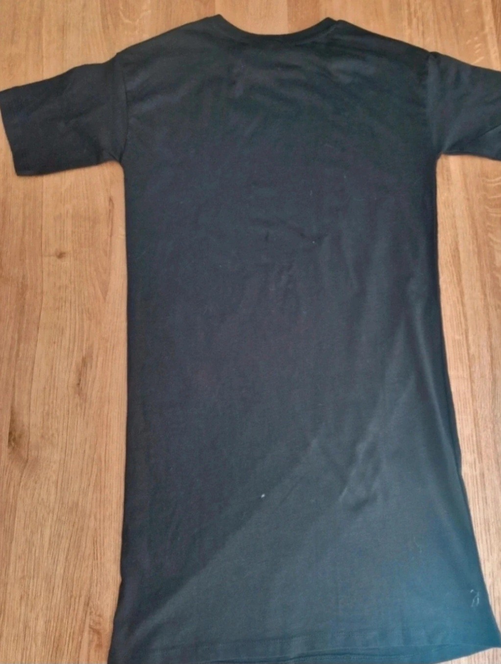 ​V by Very Black Rhinestone Mini Dress T-Shirt Style Sparkle Size 6