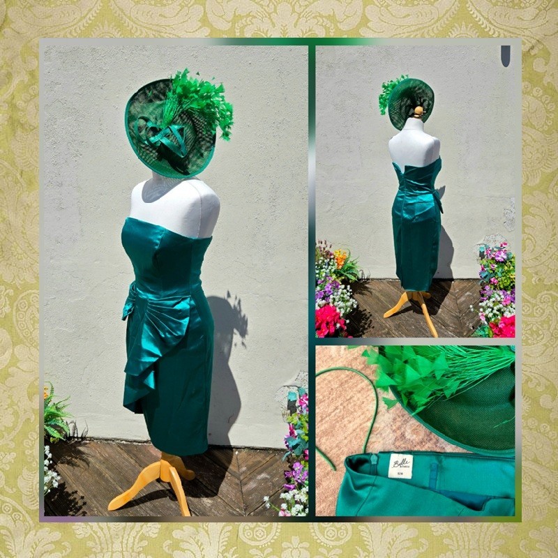 Oasis Size 10 Emerald Special Occasion MOTB Wedding Guest & Fascinator Hatinator