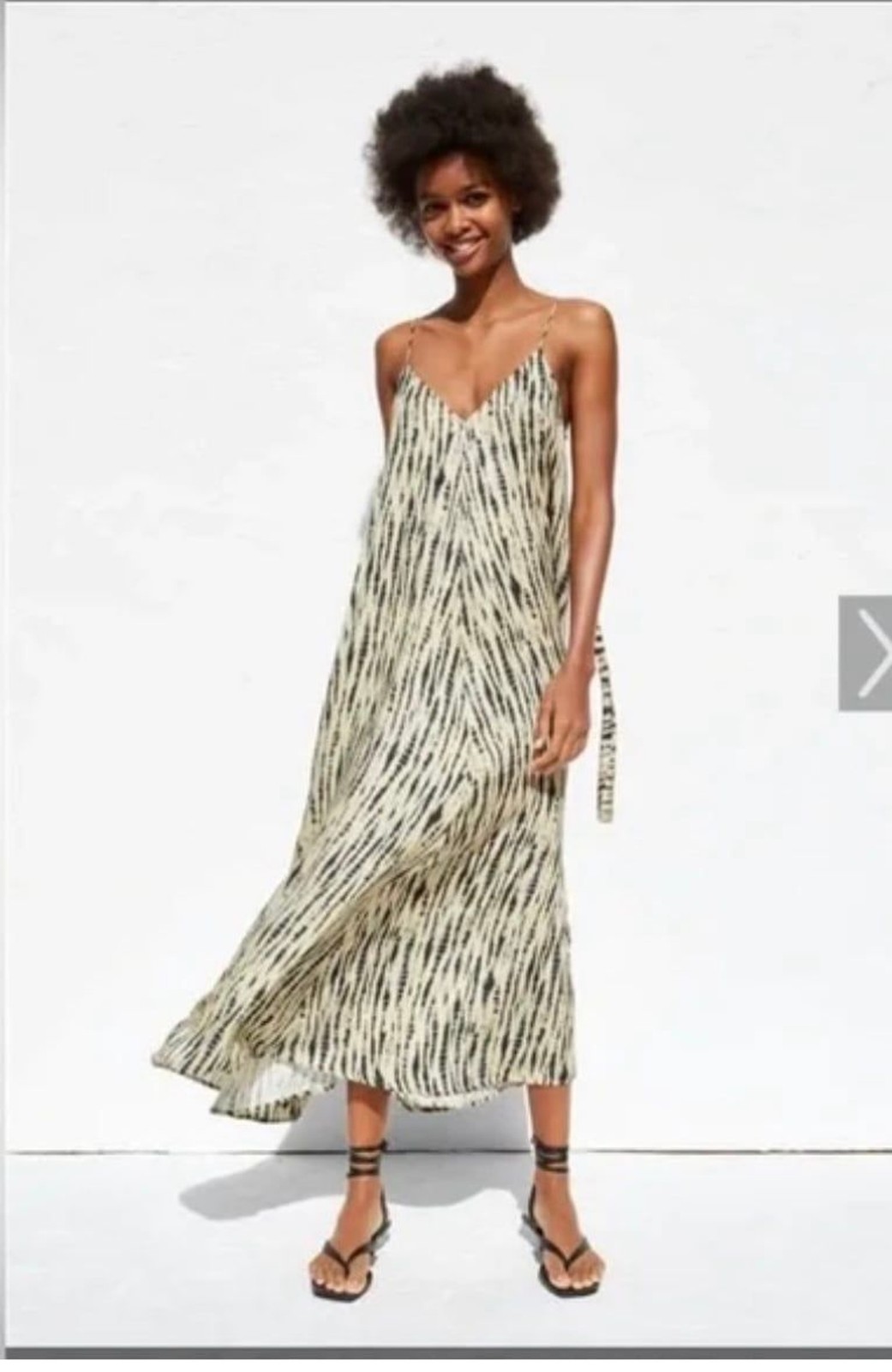 ZARA | tie dye maxi dress