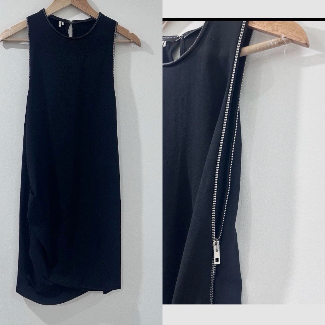 IRO Iseline sleeveless side zipper dress black size 1 small