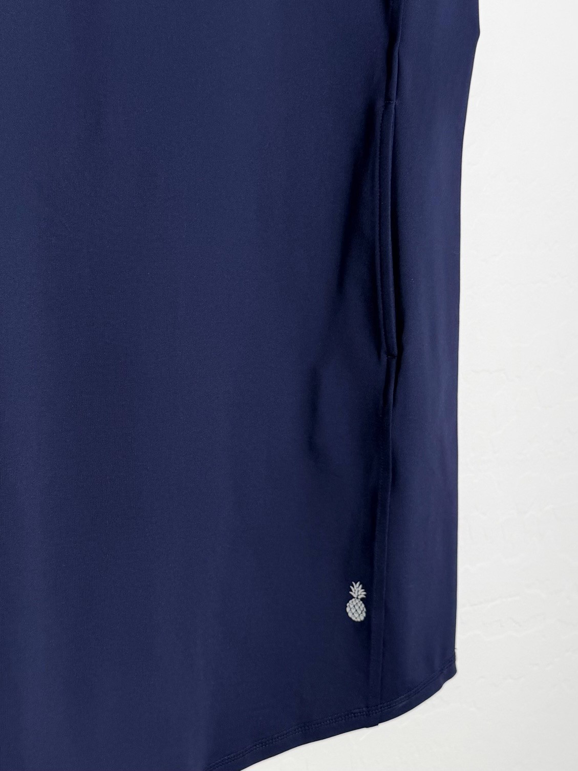 TOMMY BAHAMA Navy Aubrey IslandZone UPF 30+ Sleeveless 1/4 1/2 Zip Dress SMALL
