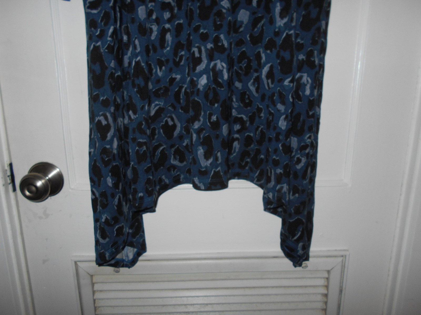LOGO by Lori Goldstein Blue Gray Black Turtleneck Long Sleeve Top Size 3X