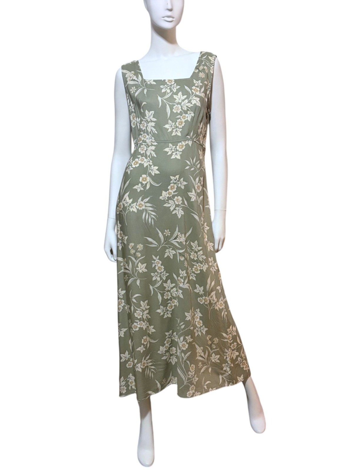 Vintage Kathie Lee Maxi Dress 14 Tie Back Sundress Wedding Romantic Fairy Grunge