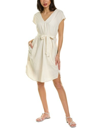 SPLENDID Savannah Linen-blend Ivory Dress L132013 Size Small